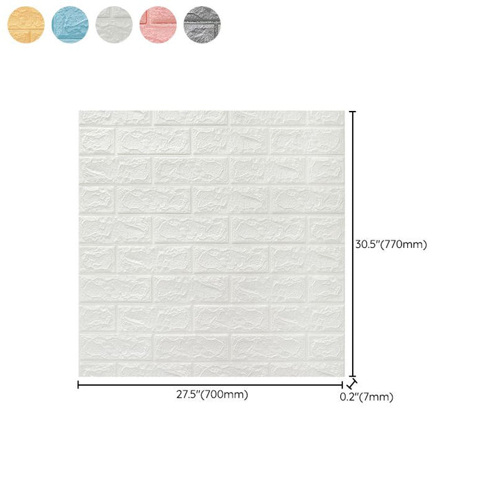 Lisslune | 3D-embossed wall panels Color Waterproof Foam Interior wall tile