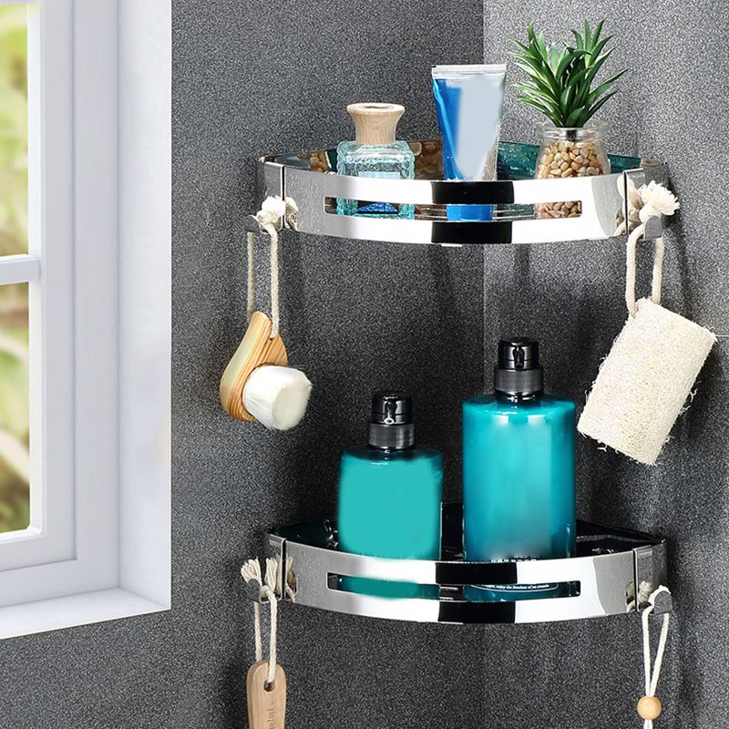 Lisslune | Classic Polished Chrome Bathroom Accessory Set Towel Holder/Paper Holder/Robe Hooks Included