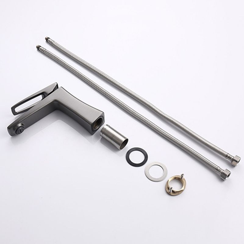 Lisslune | Glam Vessel Sink Faucet Brass Lever Handles with Drain Assembly Sink Faucet