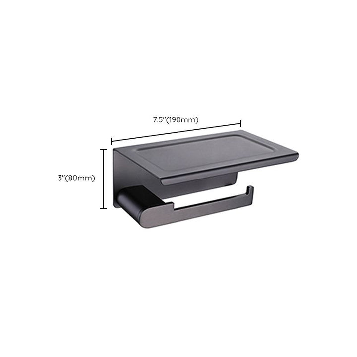 Lisslune | Dark gray modern bathroom accessory set stainless steel bathroom accessory set