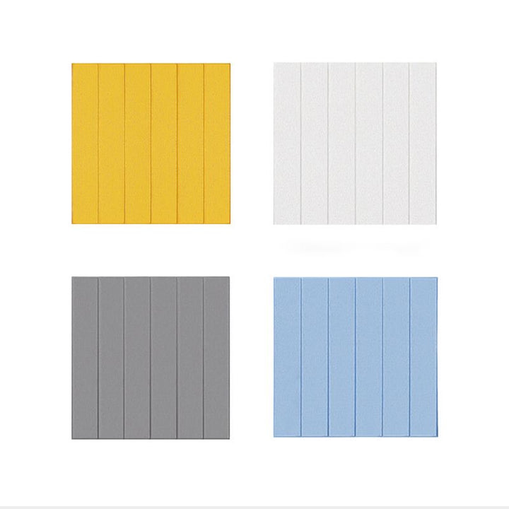 Lisslune | Solid color 3D embossed wall panel waterproof foam interior wall tile