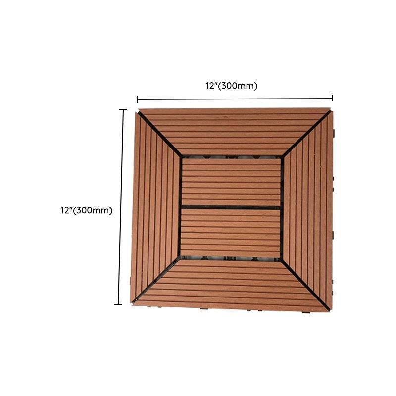 Lisslune | Deck Plank Loose Lay Manufactured Wood Panels Patio Tiles Outdoor Flooring