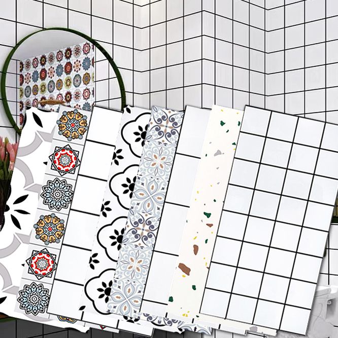 Lisslune | PVC Rectangular 10 Pack 12" X 23" Peel & Stick Mosaic Tile Kitchen and Bathroom