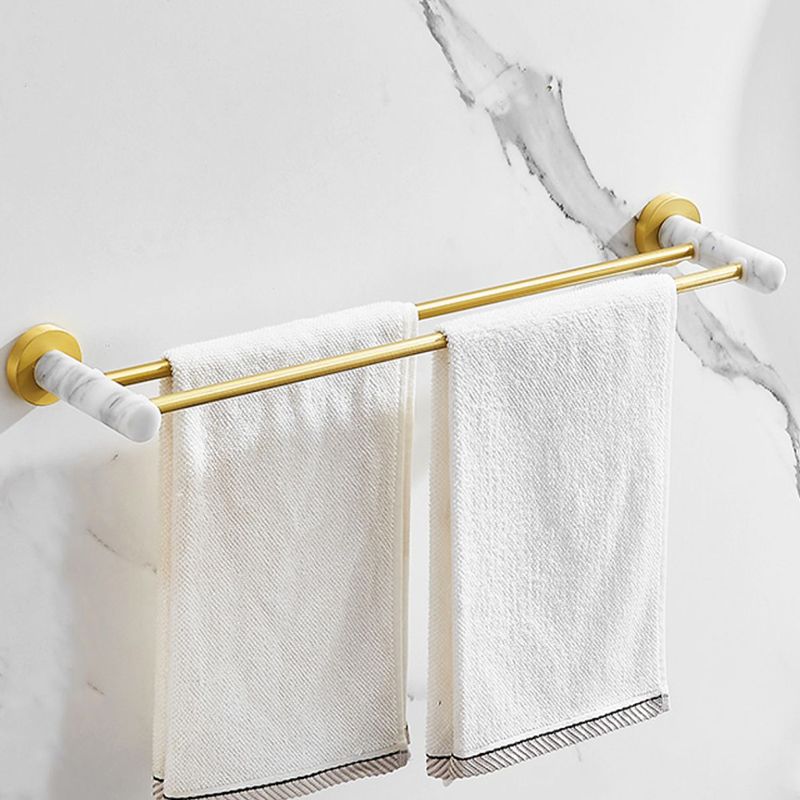 Lisslune | 7-piece bathroom accessory set marble and metal bathroom hardware
