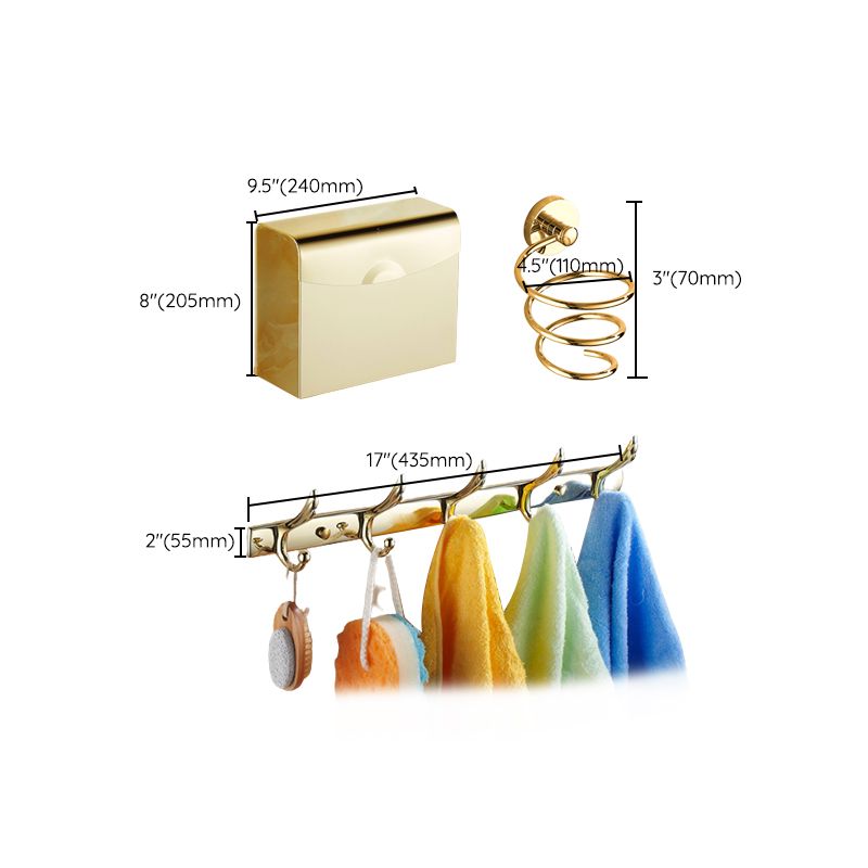 Lisslune | Traditional Style Golden Bathroom Accessories as a Single Item or in a Set