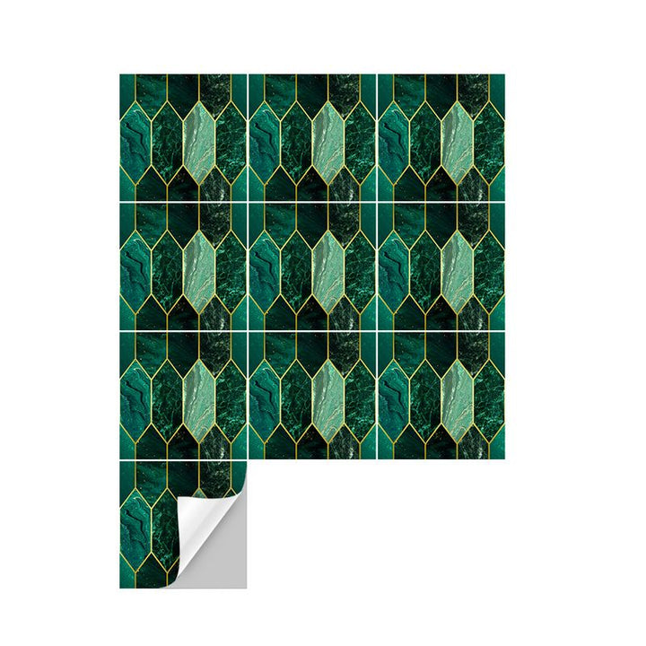 Lisslune | Mosaic Tiles Wallpaper Plastic Contemporary Removable & Stick Mosaic Tile