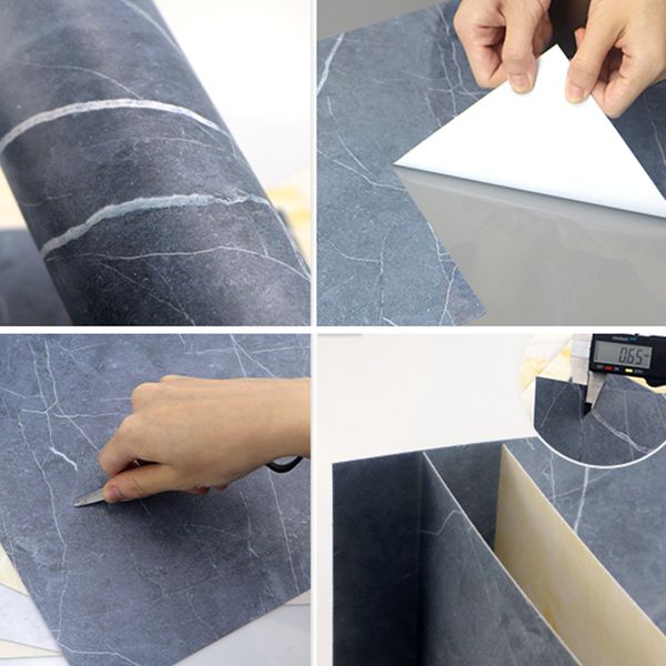 Lisslune | PVC Peel & Stick Field Tile Single Tile Waterproof Wallpaper with Square Shape