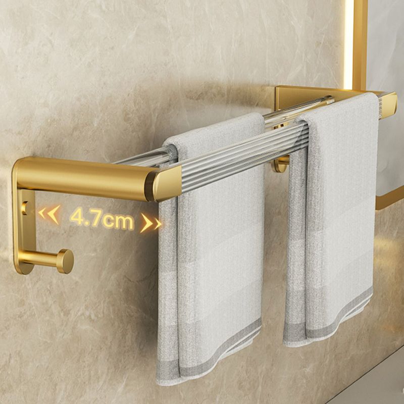 Lisslune | Modern Bathroom Accessory Set made of Gold Metal and Acrylic Bath Accessory Set