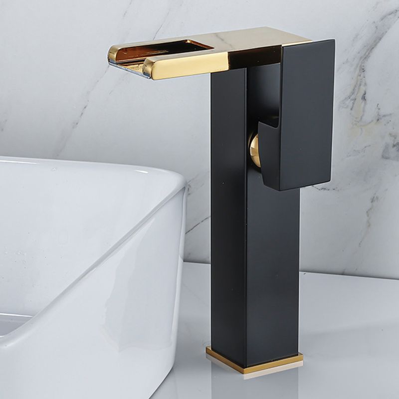 Lisslune | Contemporary Sink Faucet Solid Color Low Arc Bathroom Sink Faucet