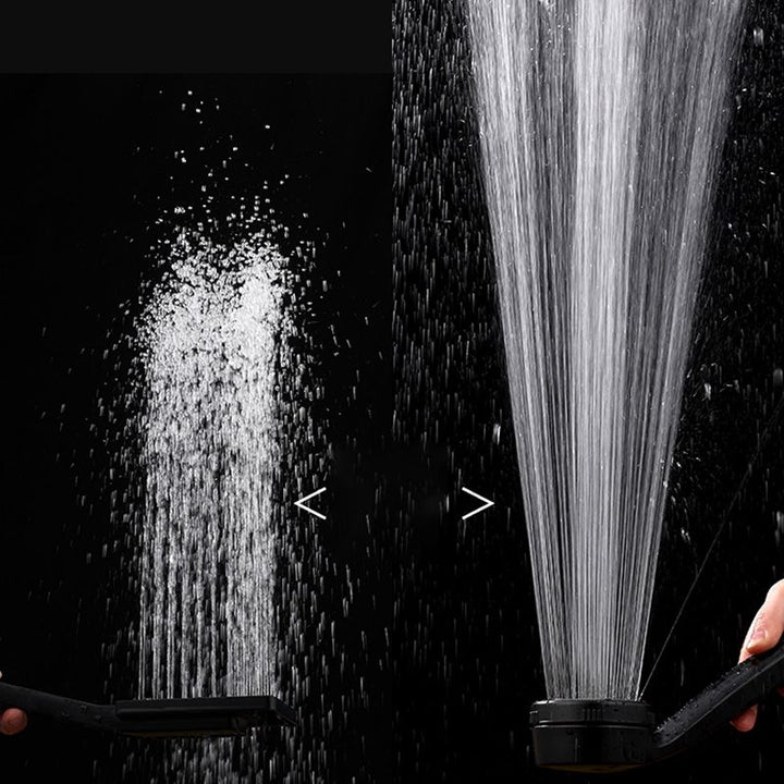 Lisslune | Contemporary Showerhead Round Handheld Showerhead Combination in Black