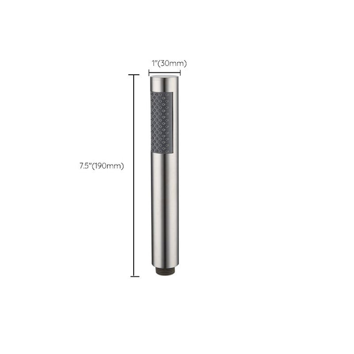 Lisslune | Cylindrical Hand Shower with Self-Cleaning Stainless Steel Wall Shower Head
