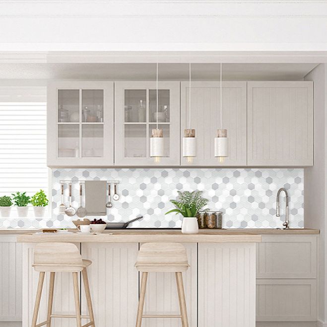 Lisslune | Mosaic tiles for peeling and sticking Modern style wallpaper with square shape