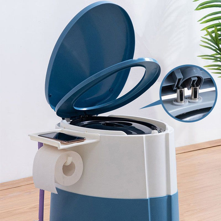 Lisslune | Contemporary plastic floor-mounted toilet bowl with toilet seat for the bathroom