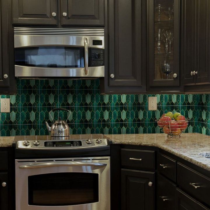 Lisslune | Mosaic Tiles Wallpaper Plastic Contemporary Removable & Stick Mosaic Tile