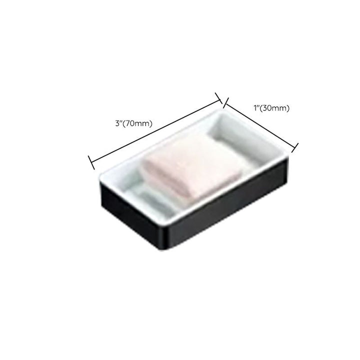 Lisslune | Modern Bathroom Accessory Set Black Soap Dish Bath Tray Bathroom Set