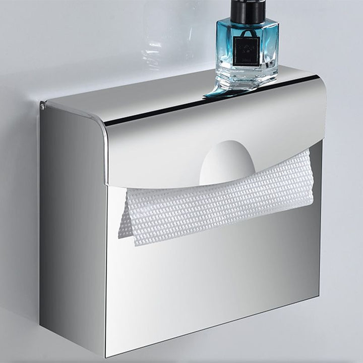 Lisslune | Modern Stainless Steel Bathroom Set Paper Holder Bathroom Shelf Bathroom Accessories