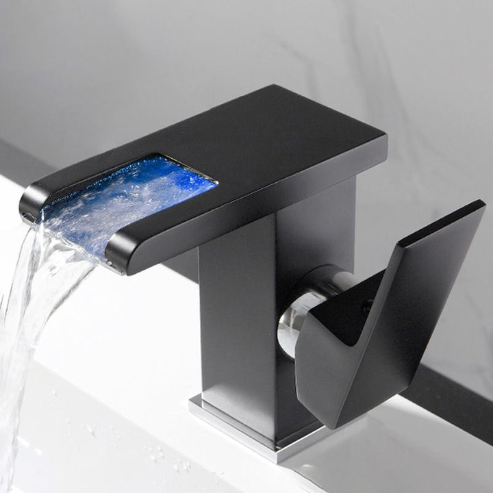 Lisslune | Basin faucet lever handle waterfall outlet bathroom fixture