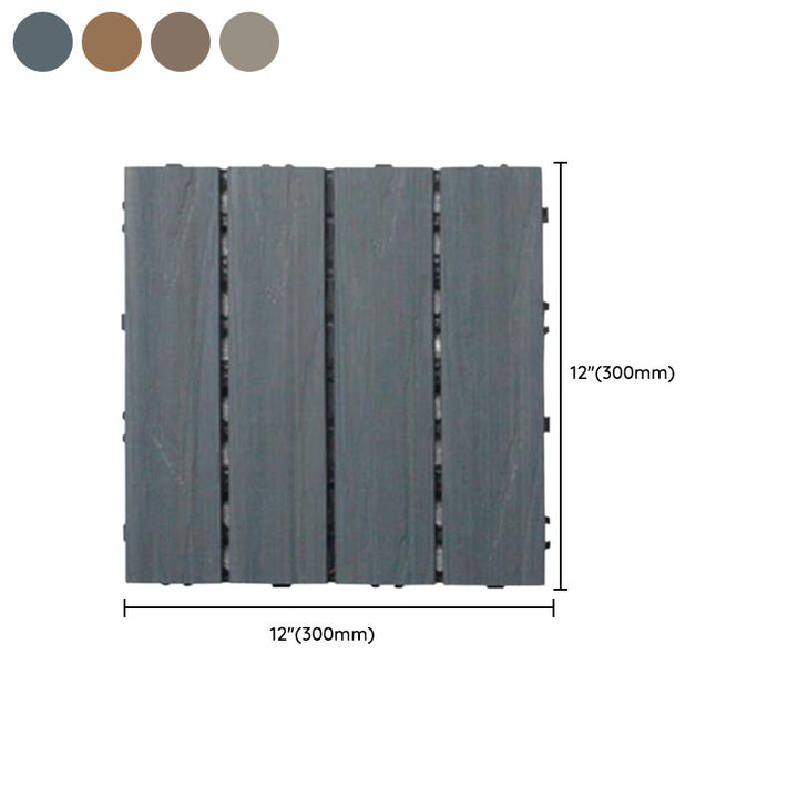Lisslune | Modern Floor Tiles Outdoor Waterproof Rectangular Wood Decking