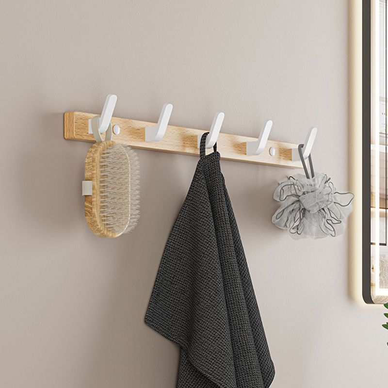 Lisslune | White Metal and Solid Wood Bathroom Accessories Hardware Set