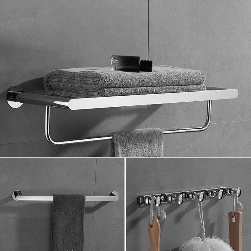 Lisslune | Modern Bathroom Accessories Hardware Set Silver Bathroom Hardware Set