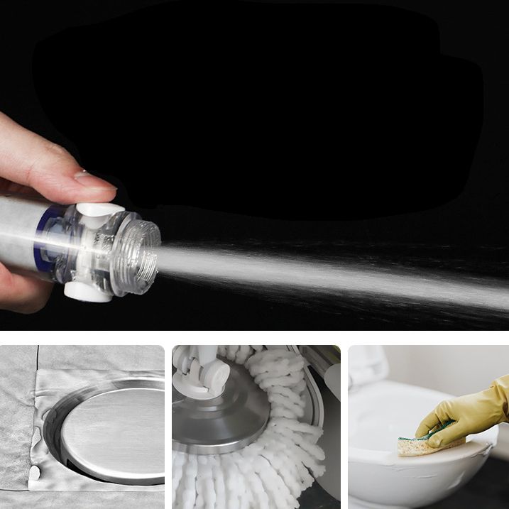 Lisslune | Silver Hand Shower Standard Round Showerhead Combo