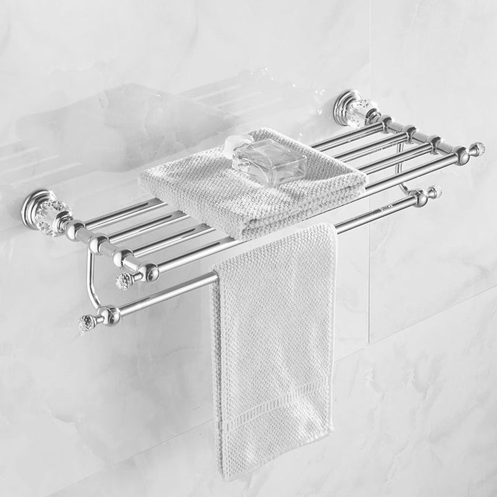 Lisslune | Modern Bathroom Accessories Hardware Set Silver Accessories Hardware Set