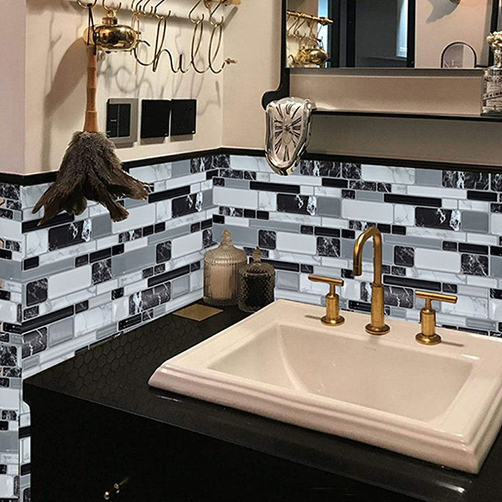 Lisslune | Colorful Mosaic Peel & Stick Tile Waterproof for Back Wall