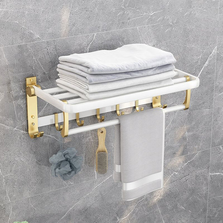 Lisslune | Modern Bathroom Accessories Set Bathroom Shelf Towel Holder Bathroom Accessories Hardware Set