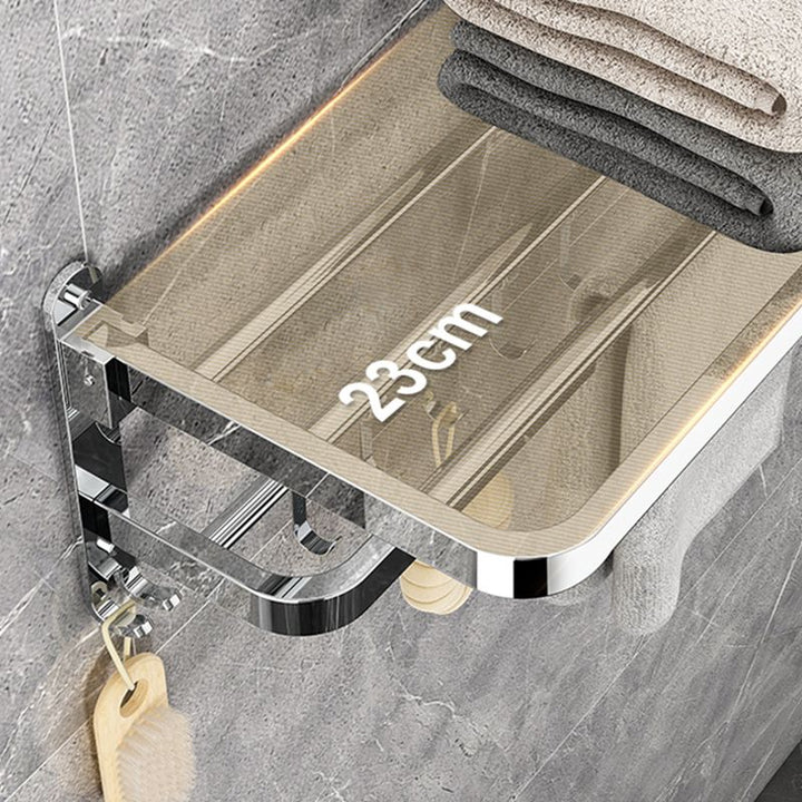 Lisslune | Modern Bathroom Accessory Set Silver Metal Bathroom Accessory