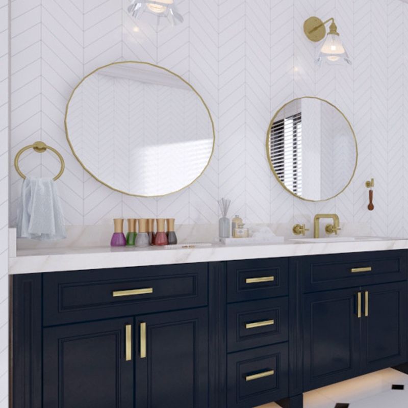 Lisslune | Traditional 2-piece bathroom hardware set towel ring/paper holder