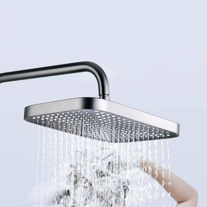 Lisslune | Modern adjustable swivel shower head metal shower fixture on the wall