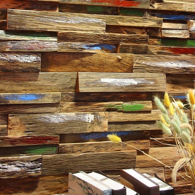 Lisslune | Wall cladding wood shiplap mosaic modern interior wall cladding