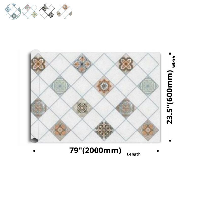 Lisslune | Rectangular Peel & Stick Tile PVC Single Tile for Kitchen and Bath