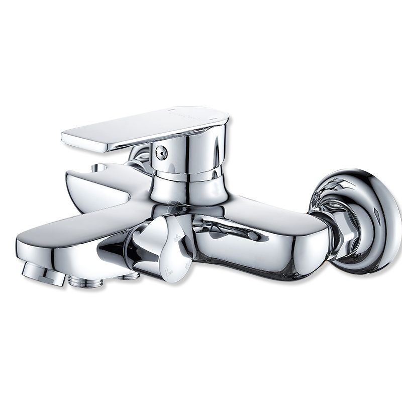 Lisslune | Popular Bathtub Filler Wall-Mounted Lever Handle Fixed Bathtub Faucet Trim