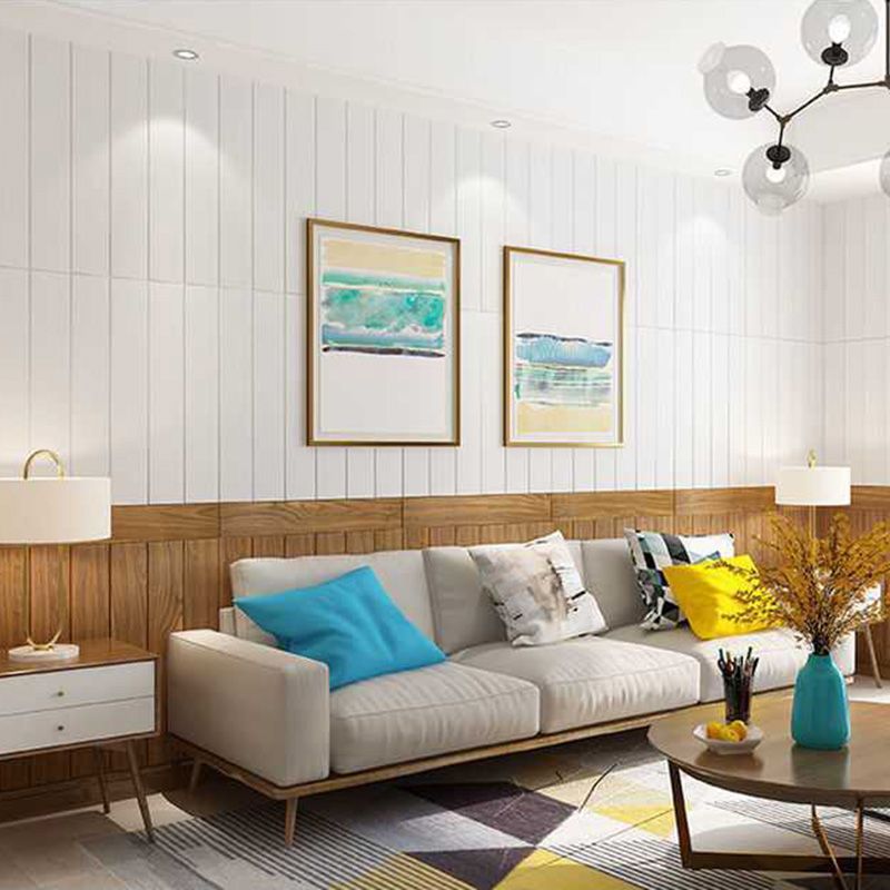 Lisslune | Living Room Wall Paneling for Peeling and Attaching 3D Embossed Wall Paneling