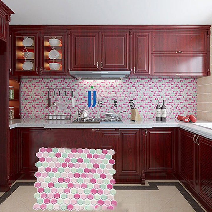 Lisslune | Colorful Mosaic Peel & Stick Tile Waterproof for Back Wall