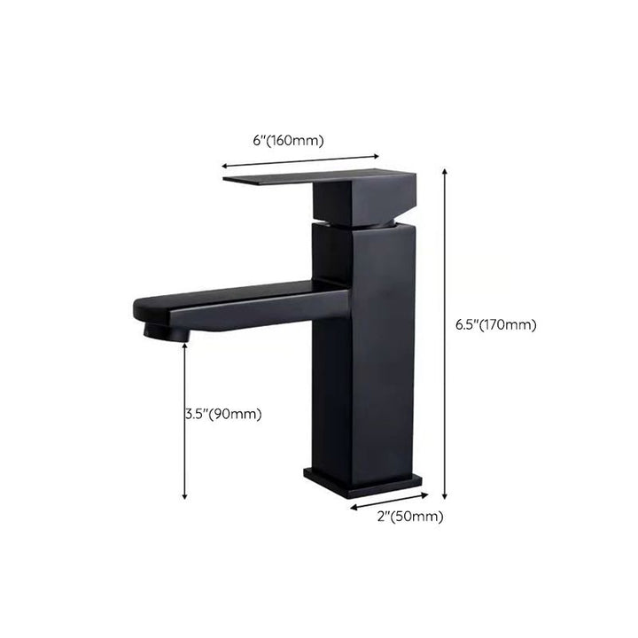 Lisslune | Basic Centered Faucet Monochrome Faucet Sink Bathroom Faucet