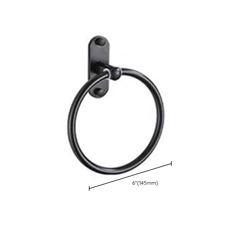 Lisslune | Modern Bathroom Accessories Set Towel Holder Black Soap Dish Bath Accessories Set