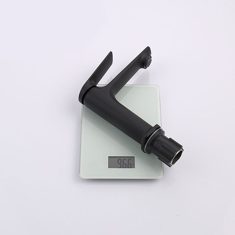 Lisslune | Modern faucet brass lever handles low arc sink bathroom faucet