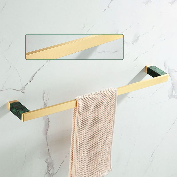 Lisslune | Brass Bathroom Accessory Set Marble Bathroom Accessory Set for Home