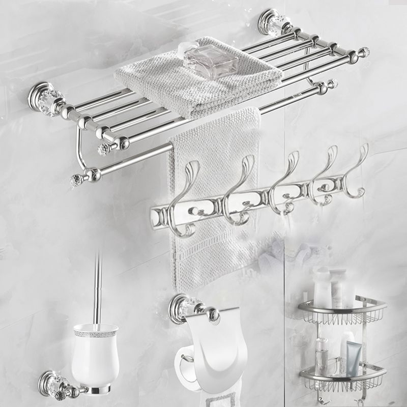 Lisslune | Modern Bathroom Accessories Hardware Set Silver Accessories Hardware Set