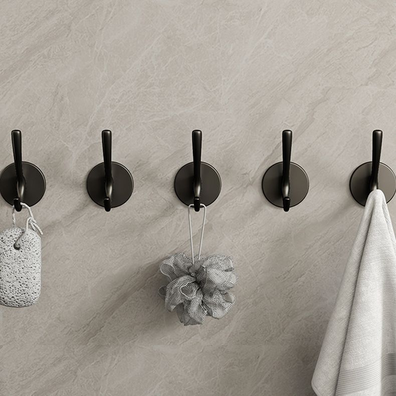 Lisslune | 10-piece Bathroom Accessory Set Modern Matte Grey Bathrobe Hooks