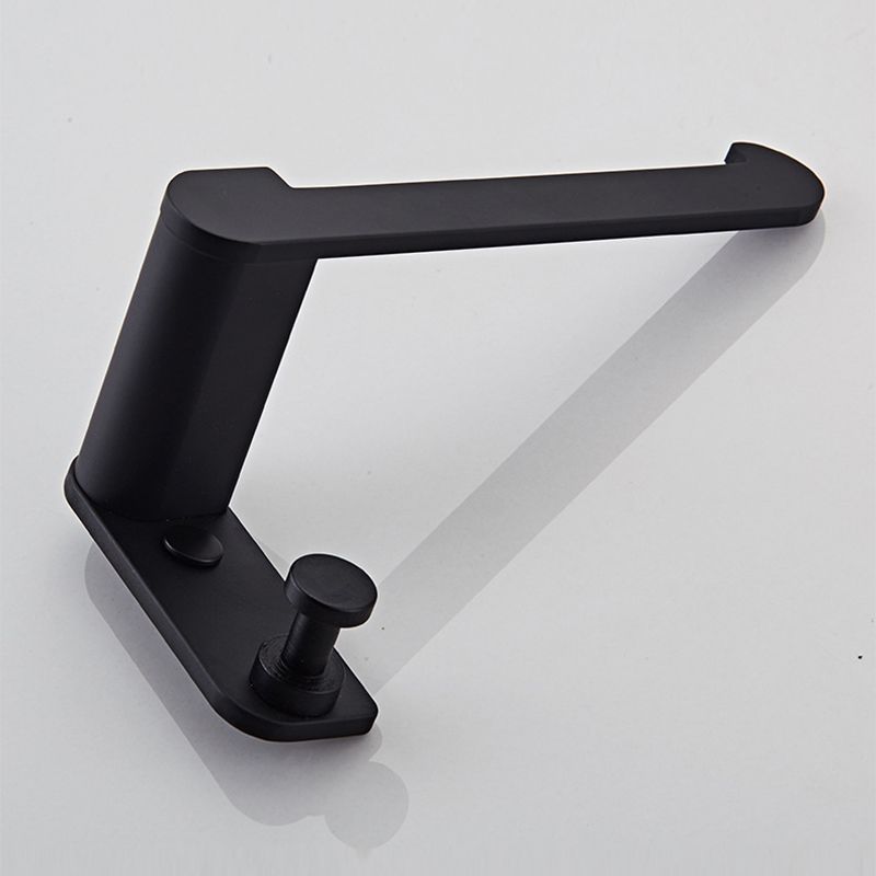 Lisslune | Metal Bathroom Set 5-piece Modern Style Black Bathroom Accessories Set