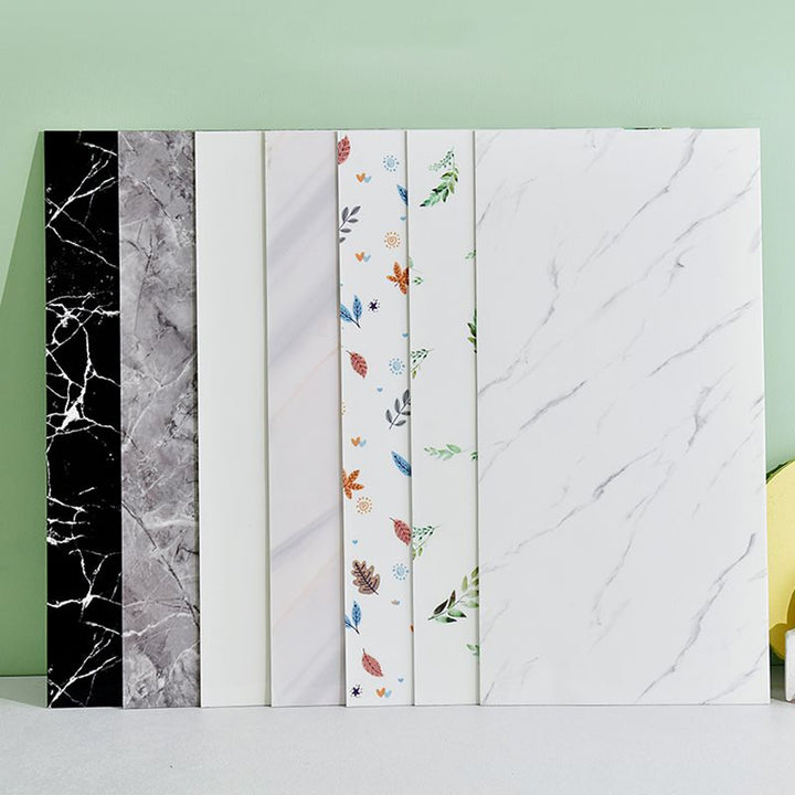 Lisslune | Modern rectangular Peel and Stick back wall tile PVC wallpaper