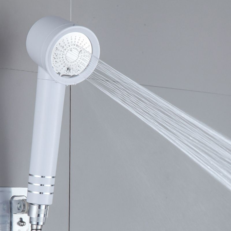 Lisslune | Contemporary Shower Head Combination White Adjustable Hand Shower