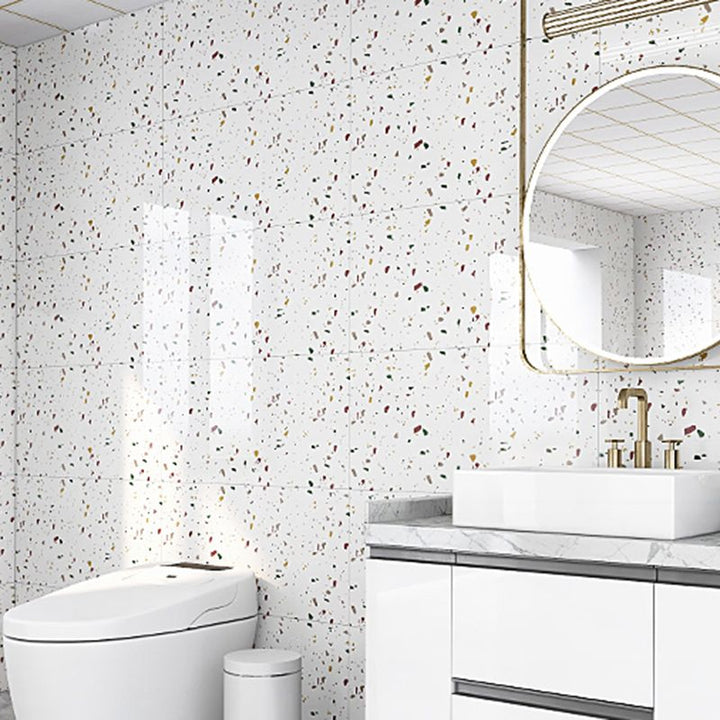 Lisslune | Contemporary Style Wallpaper Single Panel Bathroom Wallpaper with Rectangular Shape