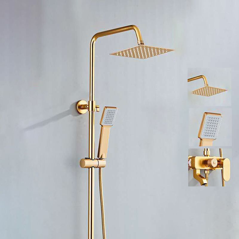 Lisslune | Modern adjustable water flow shower faucet shower arm shower system on the wall