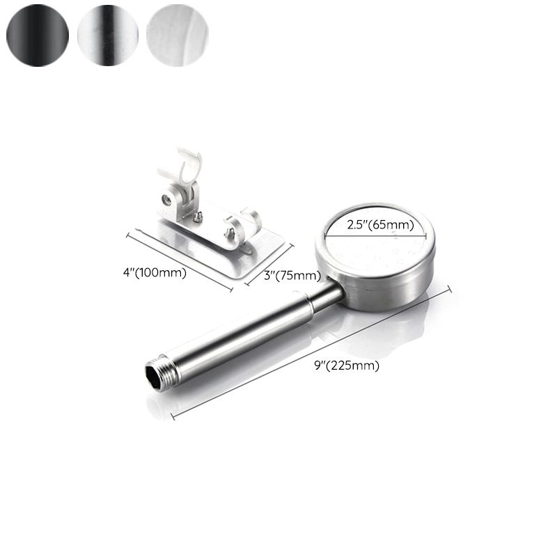 Lisslune | Modern Shower Head Stainless Steel Round Metal Handheld Shower Head