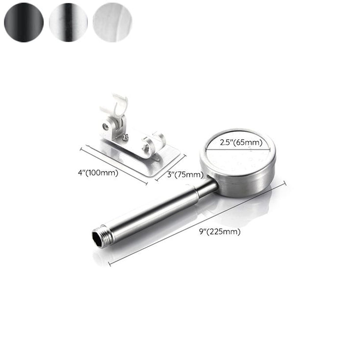 Lisslune | Modern Shower Head Stainless Steel Round Metal Handheld Shower Head