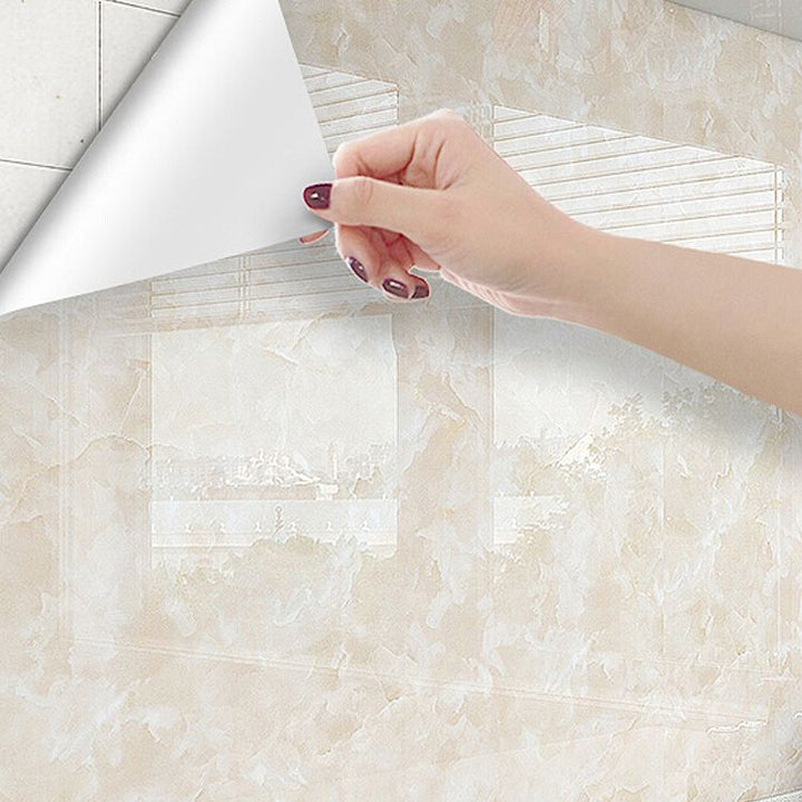 Lisslune | Modern Peel & Stick Field Tile PVC Rectangular Wallpaper for the Kitchen